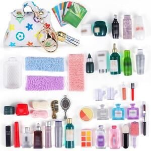 Dollhouse / Miniature Dollhouse Accessories / 63 Pieces / New